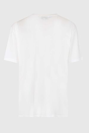 Ekru Bisiklet Yaka Baskılı T-Shirt_4