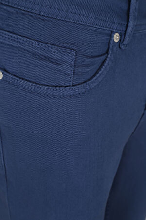 Koyu Mavi Dar Paça Jean Pantolon_5