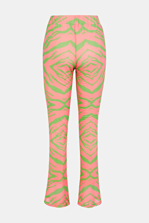 Relax Kalıp Pembe Bol Paça Pantolon_5