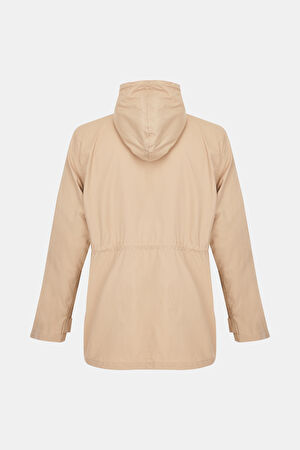 Bej Kapuşonlu Parka_5