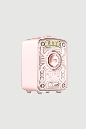 Fairy Ok Karaoke Mikrofonlu FM Radyolu Pembe Bluetooth Hoparlör_2