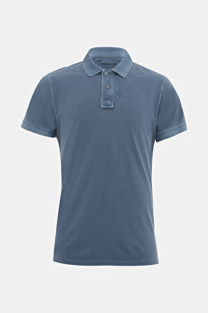 İndigo Polo Yaka T-Shirt