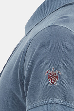 İndigo Polo Yaka T-Shirt_3