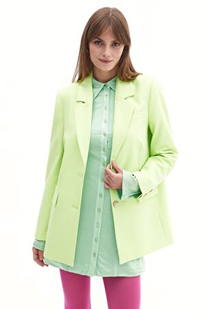 Slfbinna Açık Yeşil Relaxed Kalıp Blazer Ceket