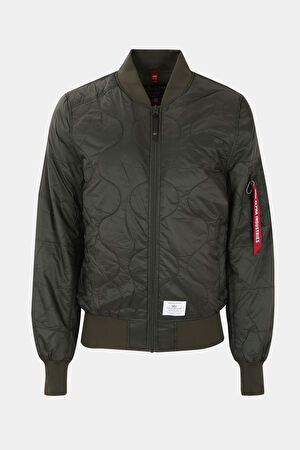Haki Kapitone Desen Bomber Mont