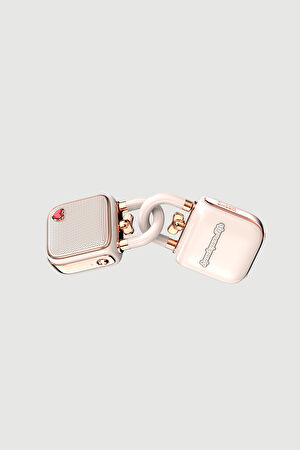 Love Lock Mini Ses Kayıt Özellikli Pembe Bluetooth Hoparlör