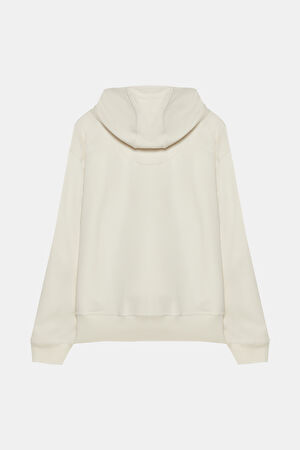Ekru Kapuşonlu Sweatshirt_2