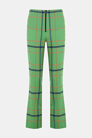Yeşil Boru Paça Pantolon