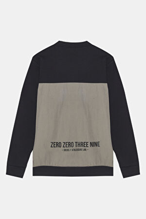 Siyah Bisiklet Yaka Sweatshirt_2