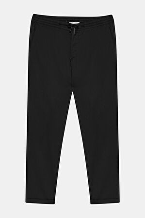 Siyah Boru Paça Pantolon_3