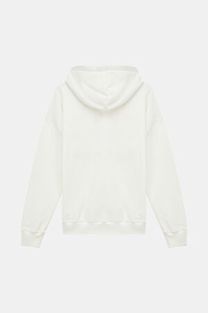 Beyaz Kapuşonlu Sweatshirt_5