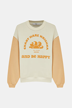 Çok Renkli Bisiklet Yaka Sweatshirt_4