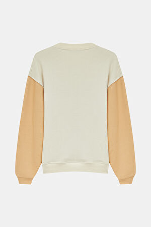 Çok Renkli Bisiklet Yaka Sweatshirt_5