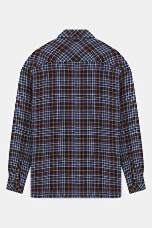 Oversize Çok Renkli Ekose Gömlek_2