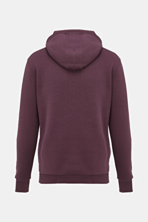 Bordo Kapuşonlu Sweatshirt_5