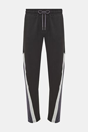 Siyah Boru Paça Spor Pantolon