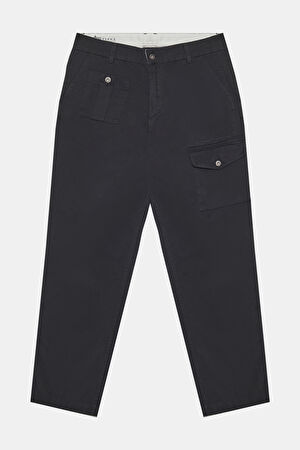 Siyah Bol Paça Pantolon