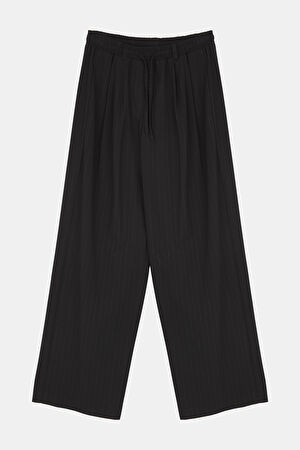 Siyah Bol Paça Pantolon_3
