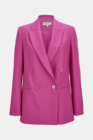 Pembe Düğmeli Ceket