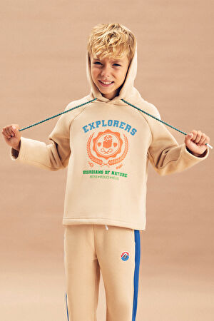Erkek Çocuk Bej Sweatshirt