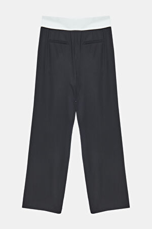 Siyah Bol Paça Pantolon_3