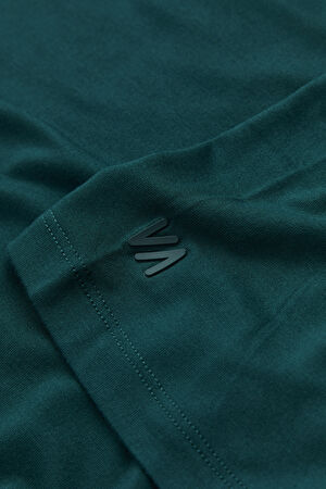Petrol V Yaka T-Shirt_4