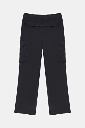Siyah Boru Paça Pantolon_2