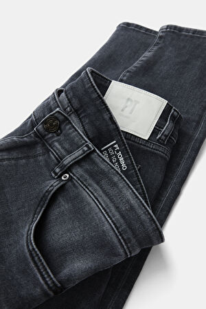 Dar Kalıp Gri Skinny Jean Pantolon_3