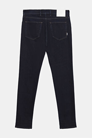 Dar Kalıp Koyu Mavi Skinny Jean Pantolon_2