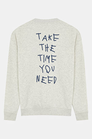 Gri Bisiklet Yaka Sweatshirt_2
