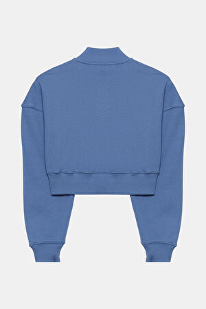 İndigo Dik Yaka Sweatshirt_2