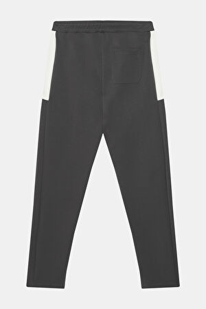 Koyu Gri Boru Paça Spor Pantolon_2