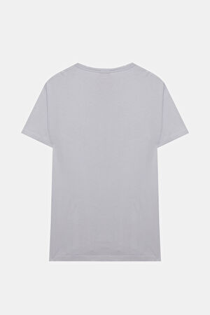 Açık Lila Bisiklet Yaka T-Shirt_2