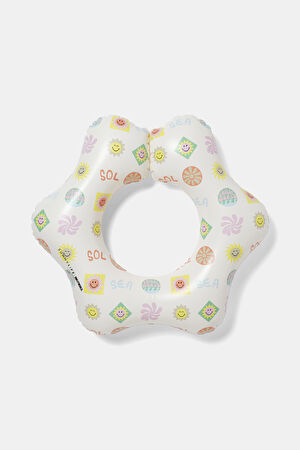 Kiddy Float Ring Smiley Dünya Güneş Deniz Simidi