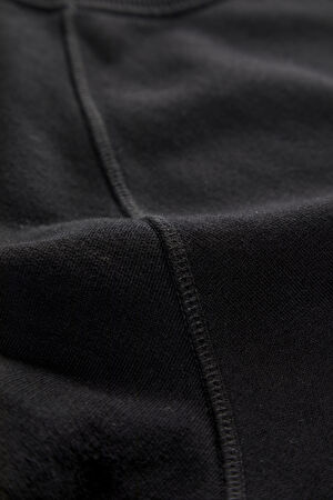 Siyah Bisiklet Yaka Sweatshirt_5