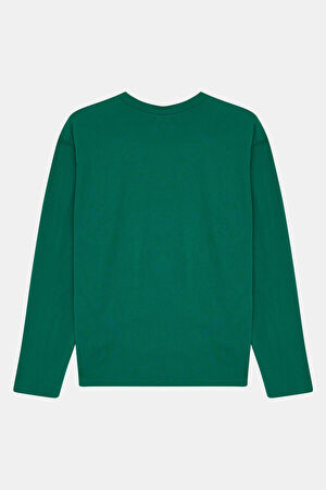 Mavi Bisiklet Yaka Desenli T-Shirt_2