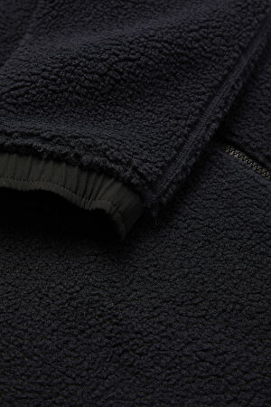 Lacivert Dik Yaka Sweatshirt_4