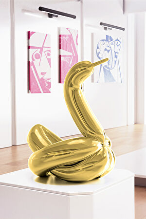 Jeff Koons Balloon Swan Large Figür_3