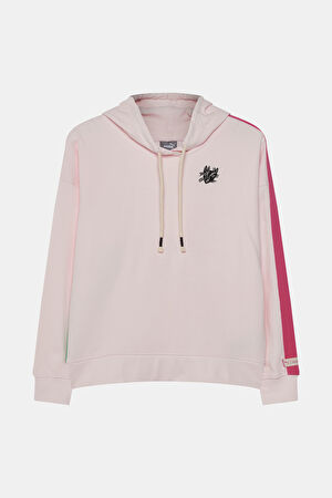 Lemlem Açık Pembe Kapuşonlu Sweatshirt