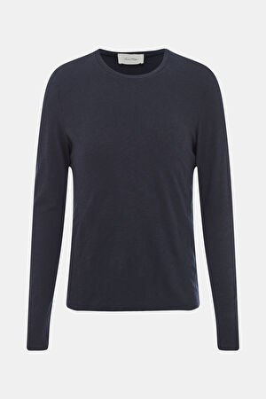 Lacivert Bisiklet Yaka T-Shirt_3