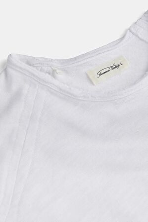 Beyaz Bisiklet Yaka T-Shirt_6