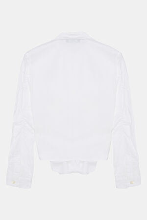 Tailored Beyaz Hakim Yaka Gömlek_4
