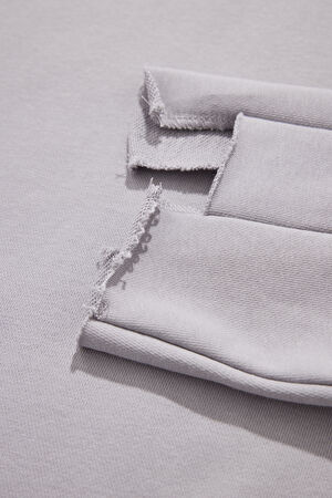 Gri Kapüşonlu Sweatshirt_5