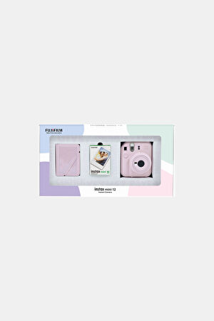 Instax Mini 12 Blossom Pınk Mini Bundle Fotoğraf Makinesi