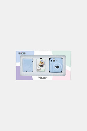 Instax Mini 12 Pastel Blue Mini Bundle Fotoğraf Makinesi
