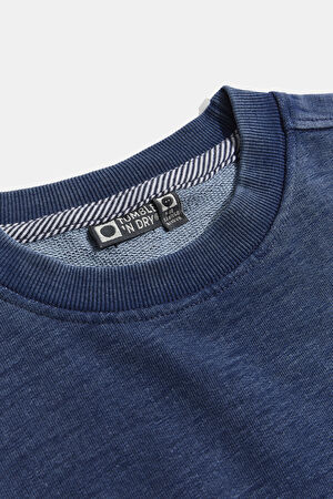 Lacivert Bisiklet Yaka Sweatshirt_3