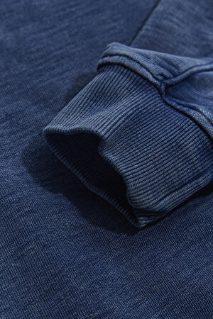 Lacivert Bisiklet Yaka Sweatshirt_5
