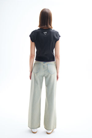 Siyah Bisiklet Yaka T-Shirt_2