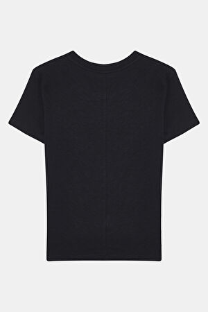 Siyah Bisiklet Yaka T-Shirt_2