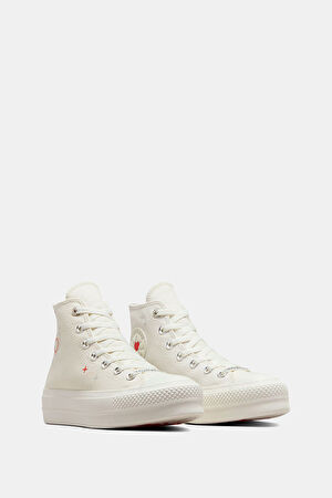 Chuck Taylor All Star Krem Kadın Spor Ayakkabı_5